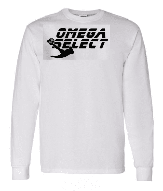 Omega Select Soccer Academy White Long-Sleeve Shirt(Printed)